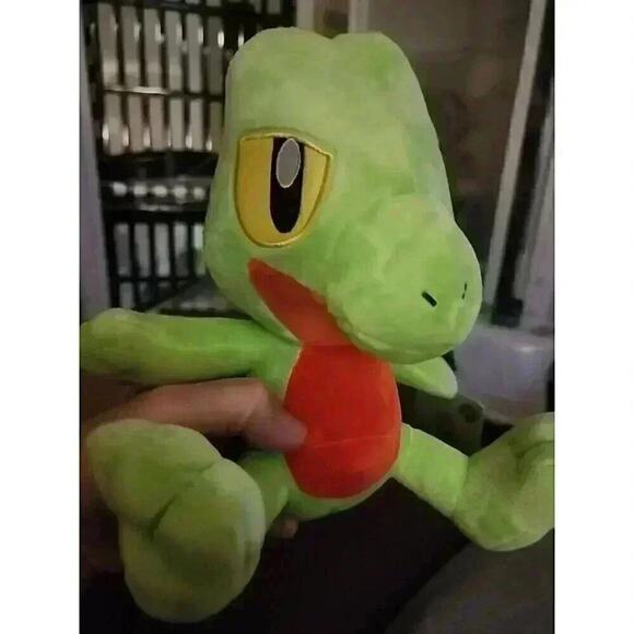 Pokemon 8 Inch Plush Treecko Plush Stuffed Animal NWT A1 Excellent - Picture 2 of 9
